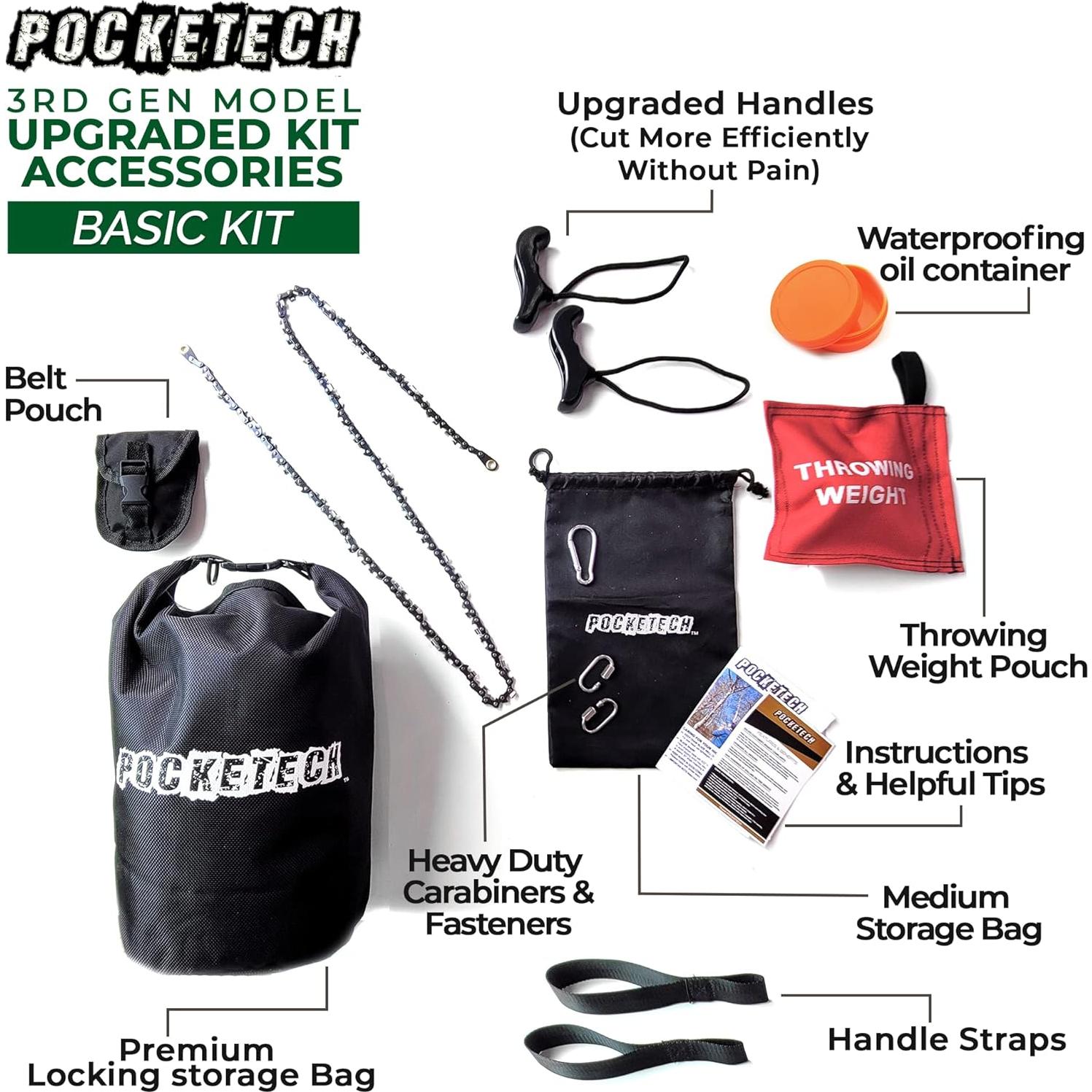 Sierra de Cadena de Mano Pocketech 121.92 cm 62 Dientes