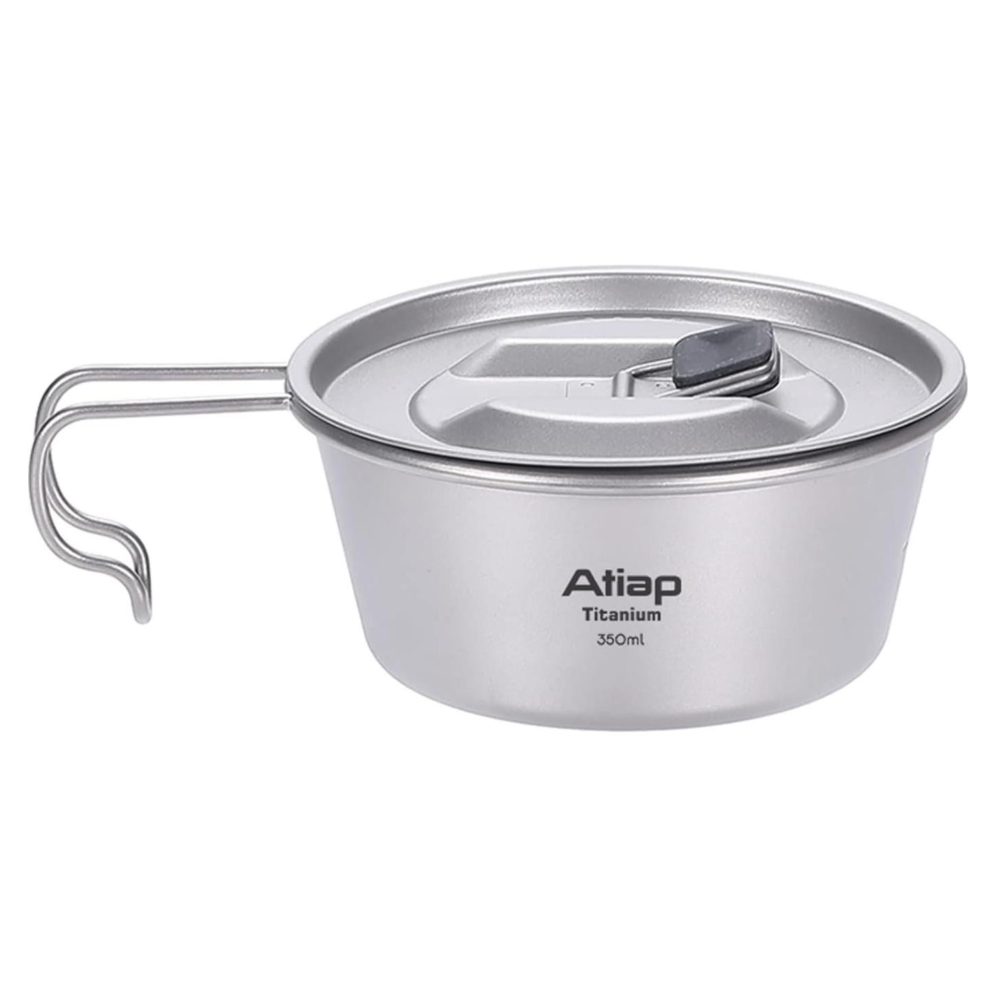 Cuenco Plegable Titanio ATiAP 350ml para Camping y Picnic