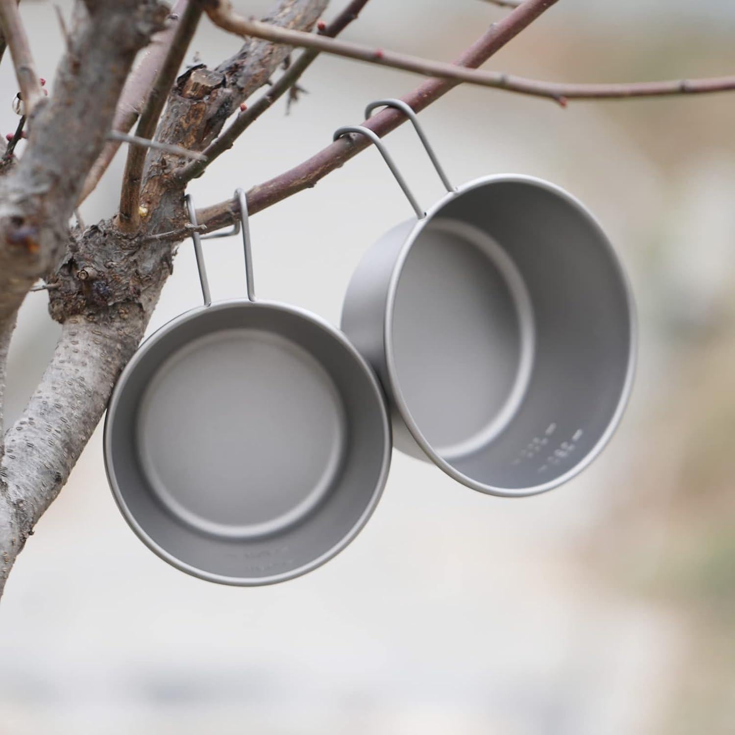 Cuenco Plegable Titanio ATiAP 350ml para Camping y Picnic