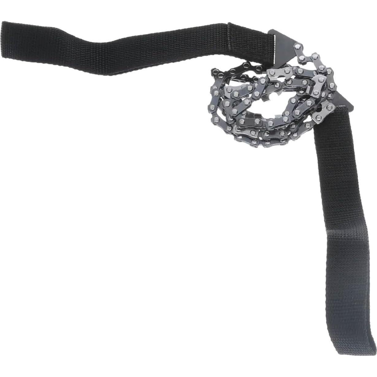 HME Pocket Folding Hand Chain 36 Inches Saw with Nylon Wrist Handle, Tree Cutting Emergency Survival Gear for Camping, Backpacking, Hiking, Hunting