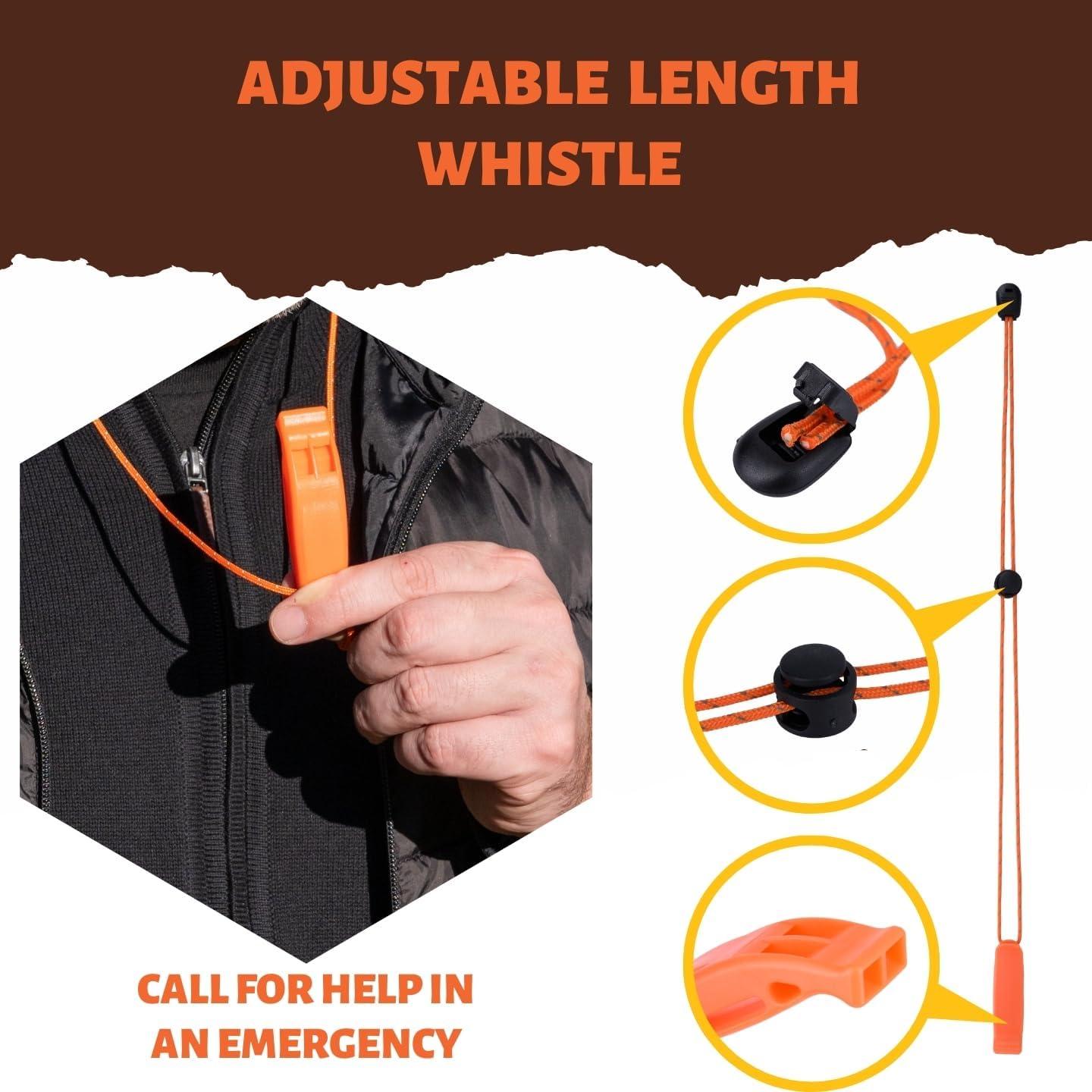 Kit de Supervivencia Tactiko - Silbato y Multiherramienta 10 en 1