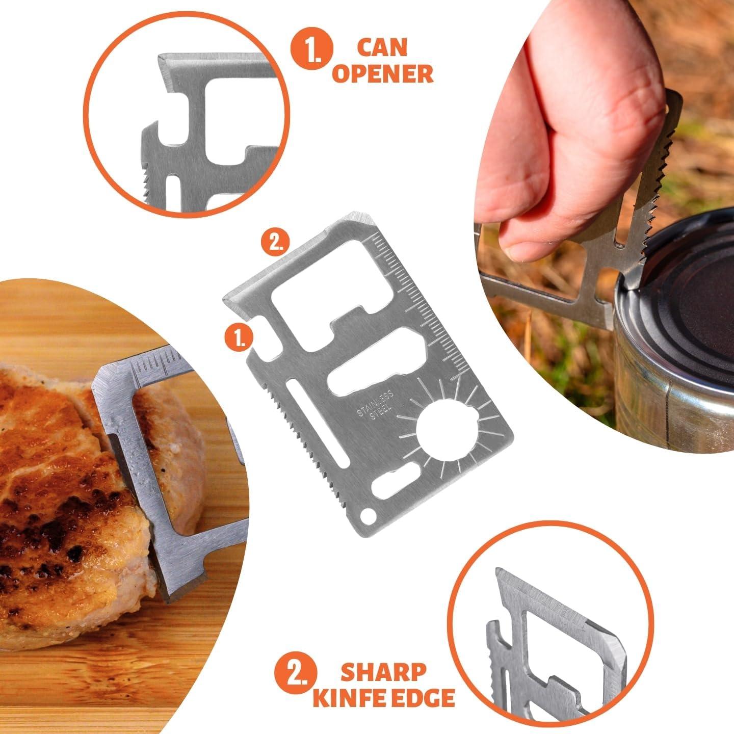 Kit de Supervivencia Tactiko - Silbato y Multiherramienta 10 en 1