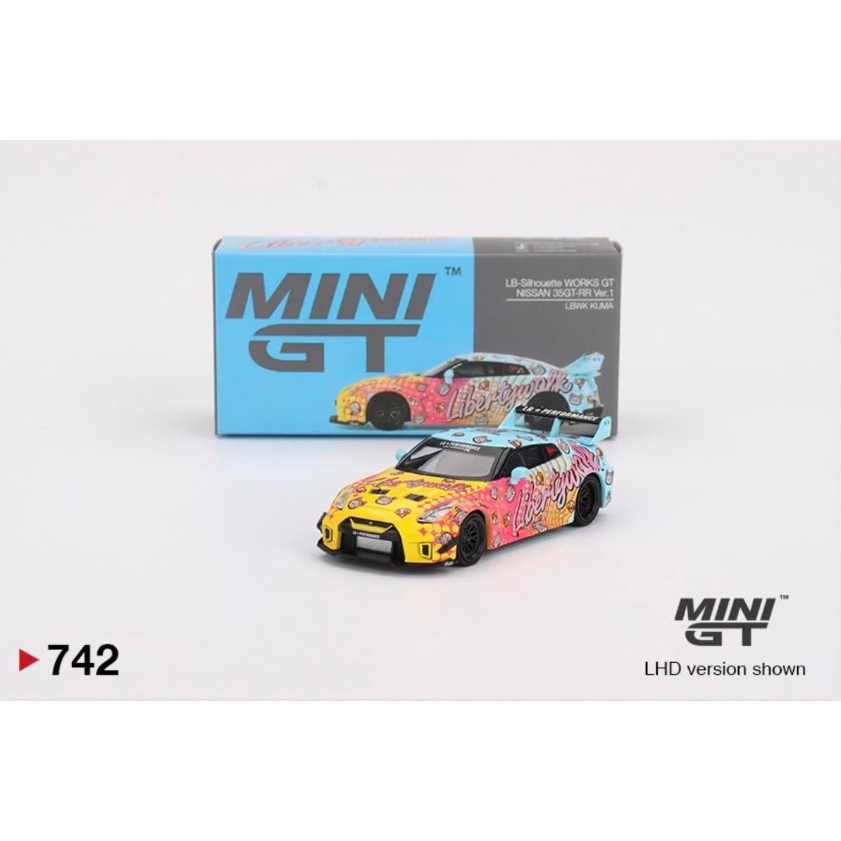 Coche Mini GT Nissan 350GT-RR LBWK KUMA V1 1:64 Diecast