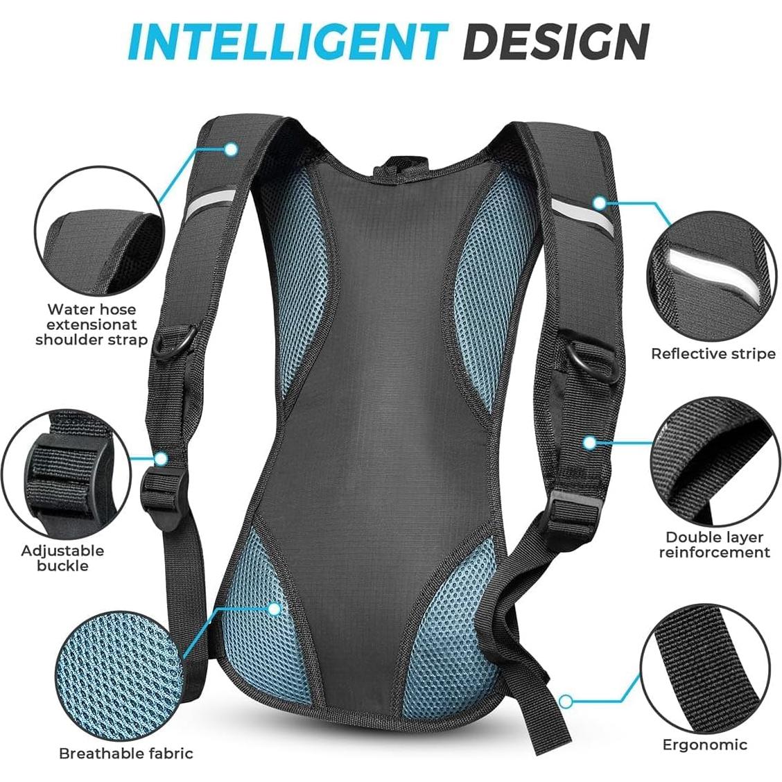 Mochila de Hidratación CKE 2L para Correr y Senderismo