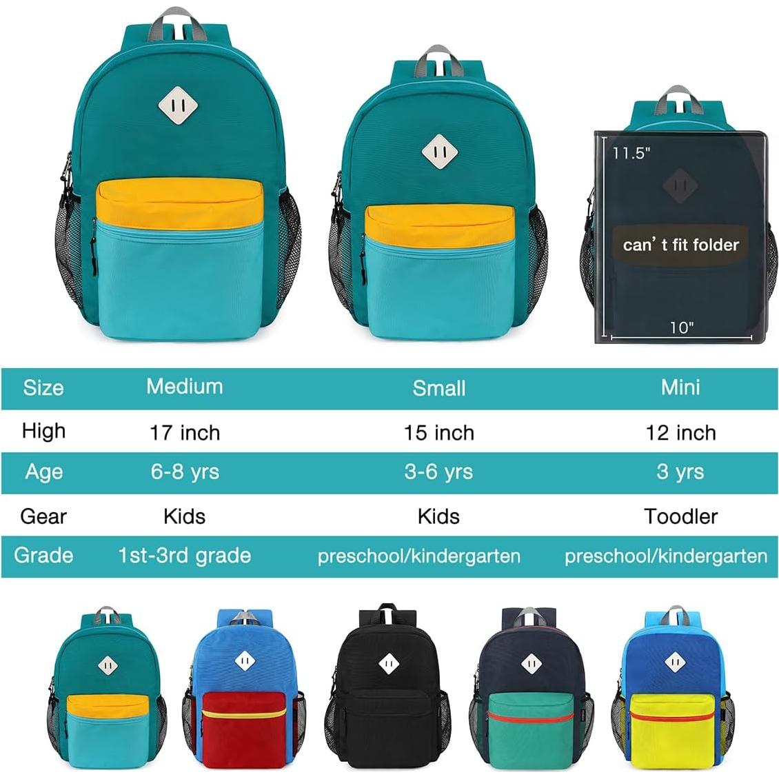 Mochila Infantil STEAMEDBUN 38 cm para Niños 3-6 Años