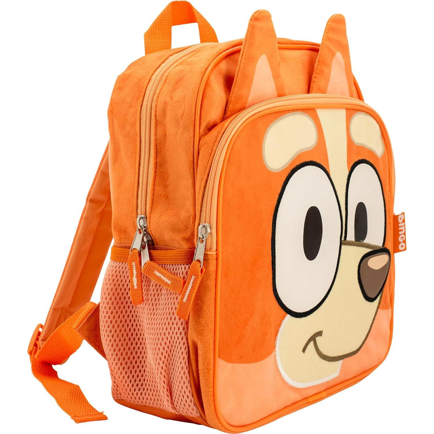Mochila Bingo Bluey para Niños 30.48 cm con Orejas 3D
