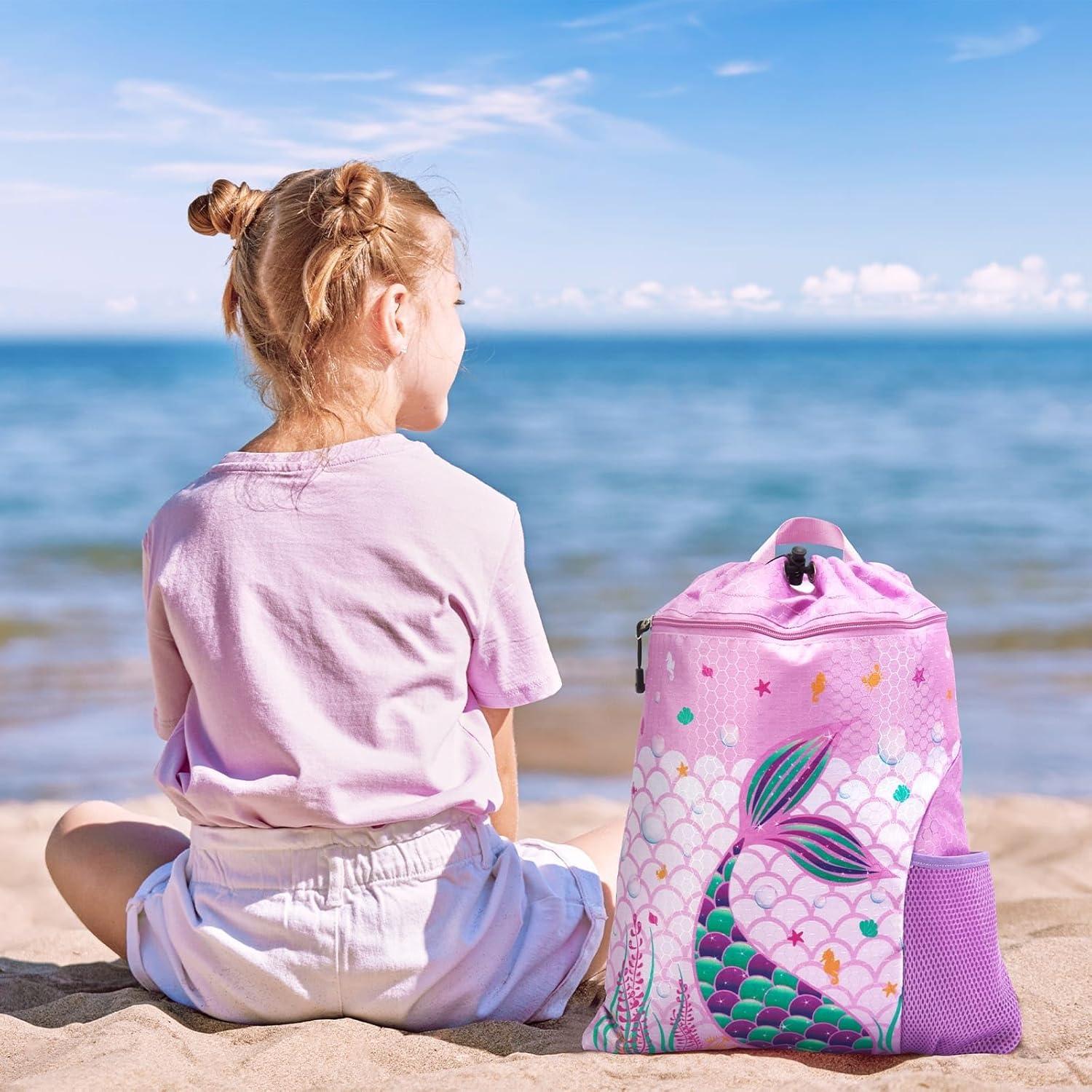 Mochila de Cuerda WAWSAM Púrpura 38.1x43.2cm Impermeable