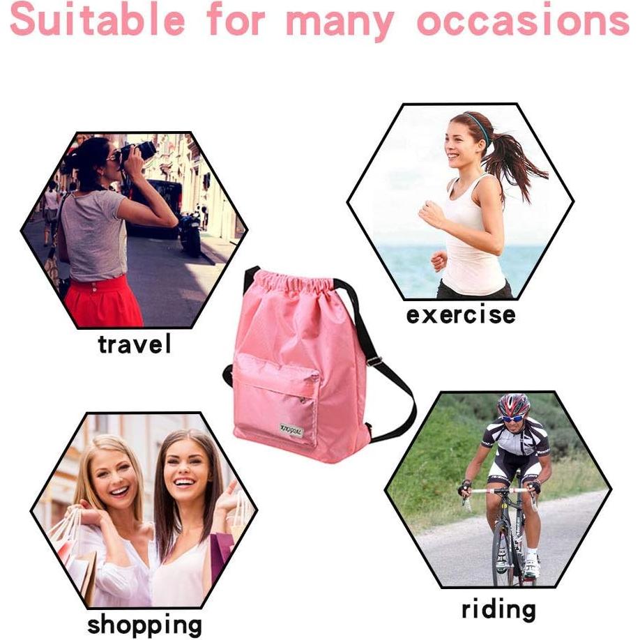 Bolsa de Natación KIKIGOAL Impermeable 36x40cm Rosa