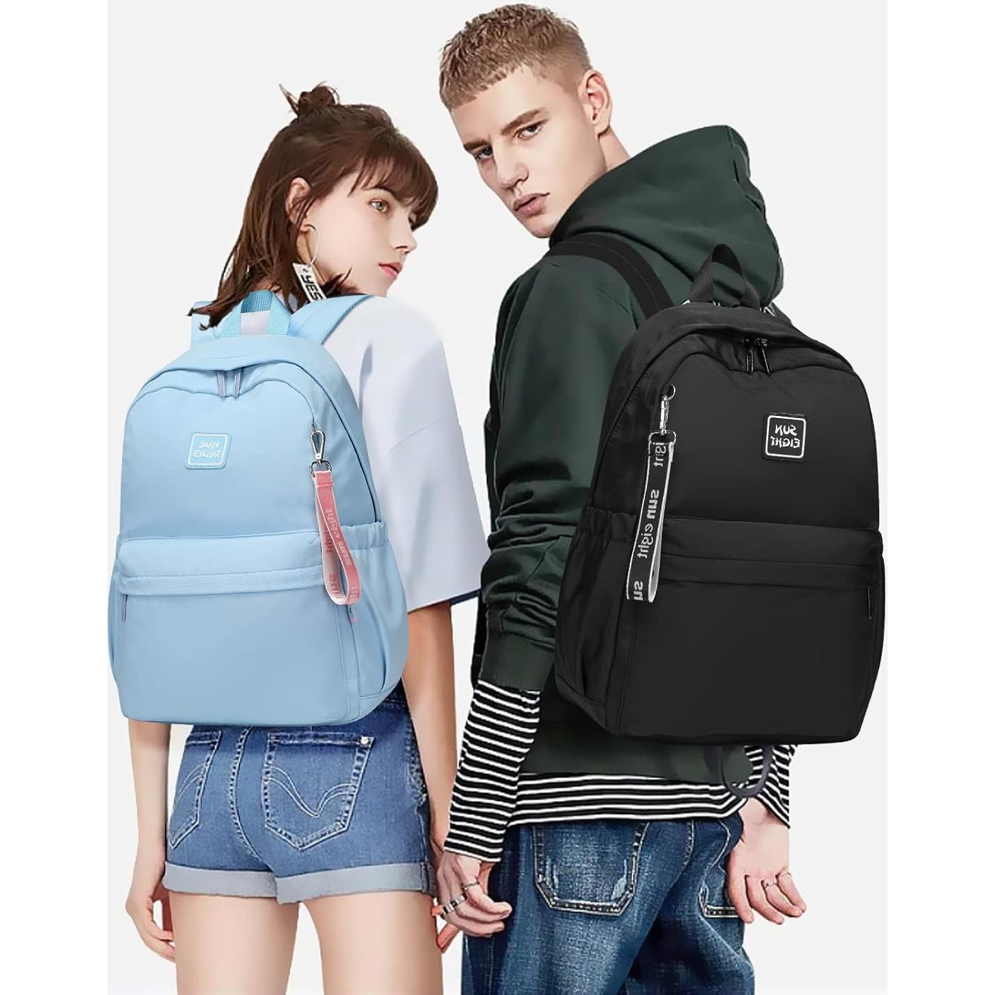 Mochila Escolar Caran·Y 30L Azul Aqua para Niños 6-18 Años