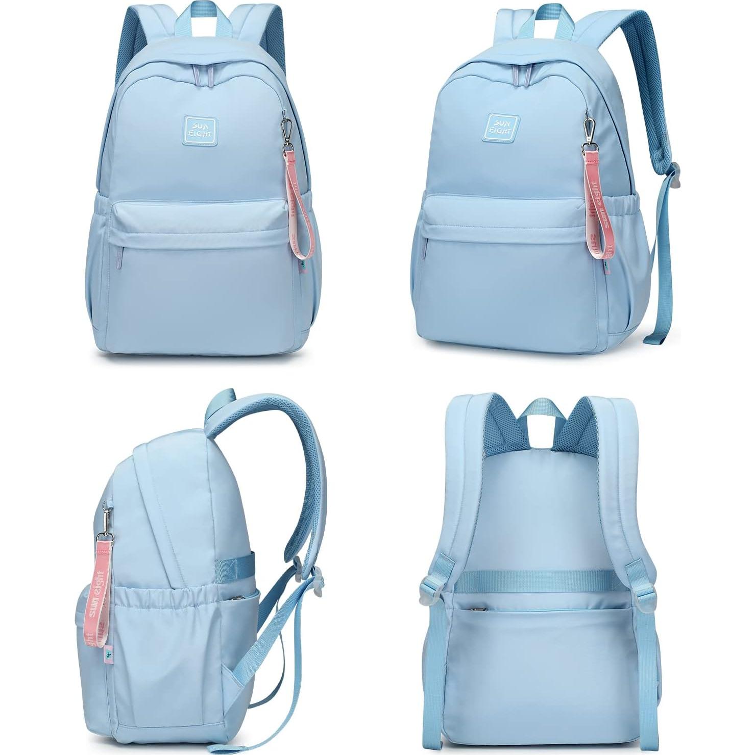 Mochila Escolar Caran·Y 30L Azul Aqua para Niños 6-18 Años