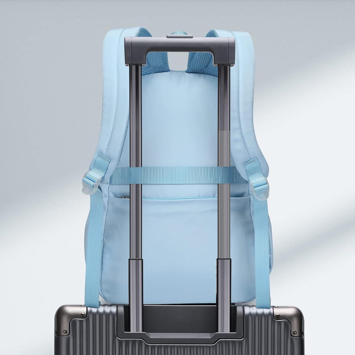 Mochila Escolar Caran·Y 30L Azul Aqua para Niños 6-18 Años