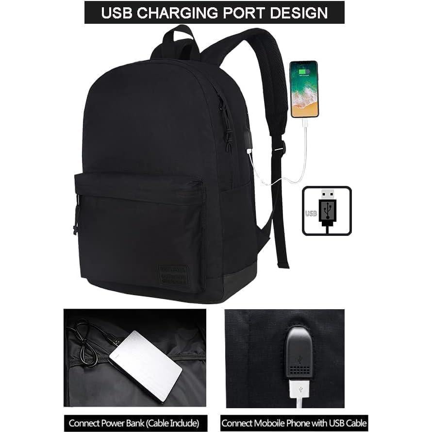Mochila SUPACOOL Unisex 20L con Puerto USB Resistente al Agua