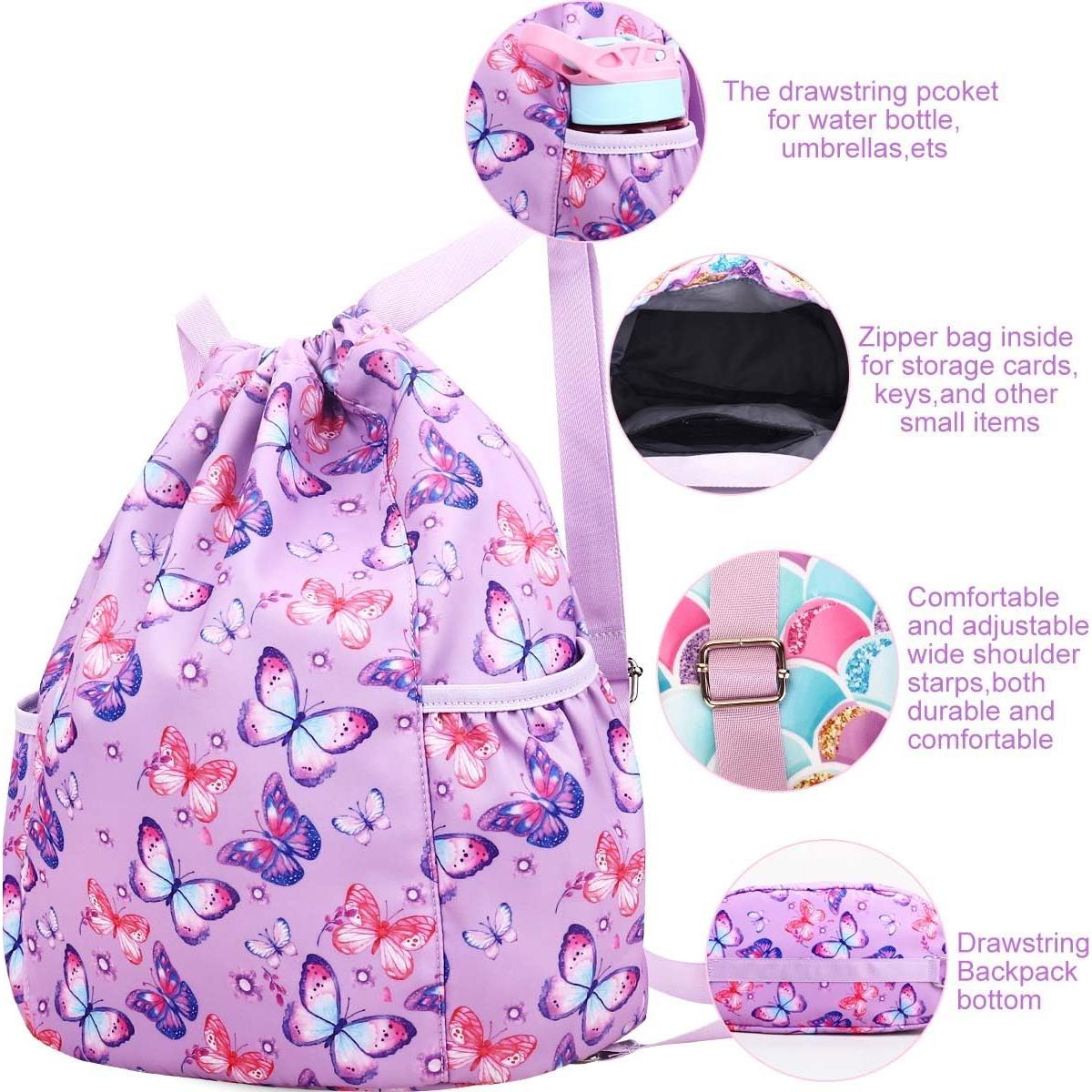 Mochila con cordón RHCPFOVR Unicornio Arcoíris 20L Niñas