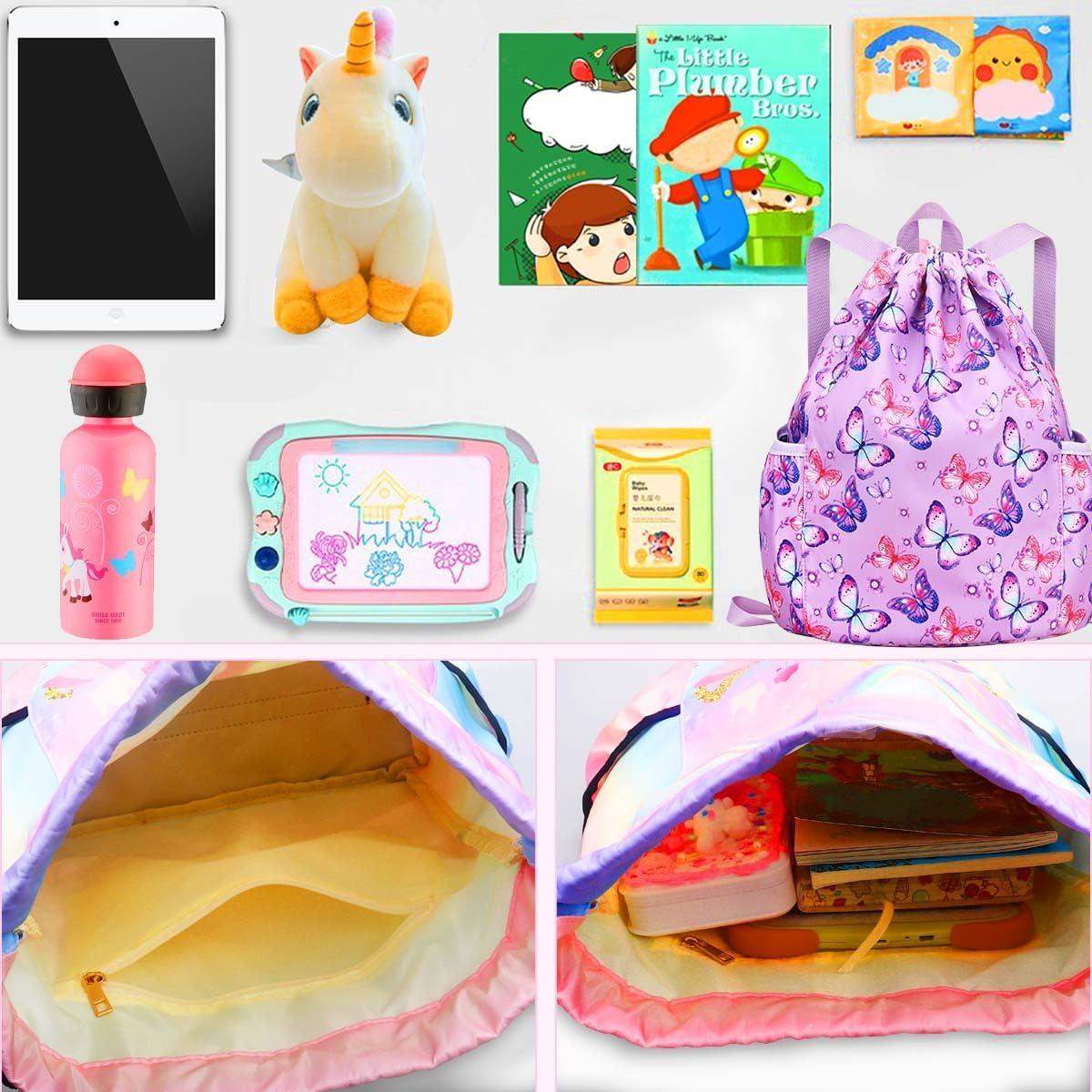 Mochila con cordón RHCPFOVR Unicornio Arcoíris 20L Niñas