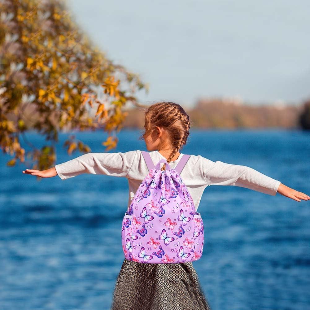 Mochila con cordón RHCPFOVR Unicornio Arcoíris 20L Niñas