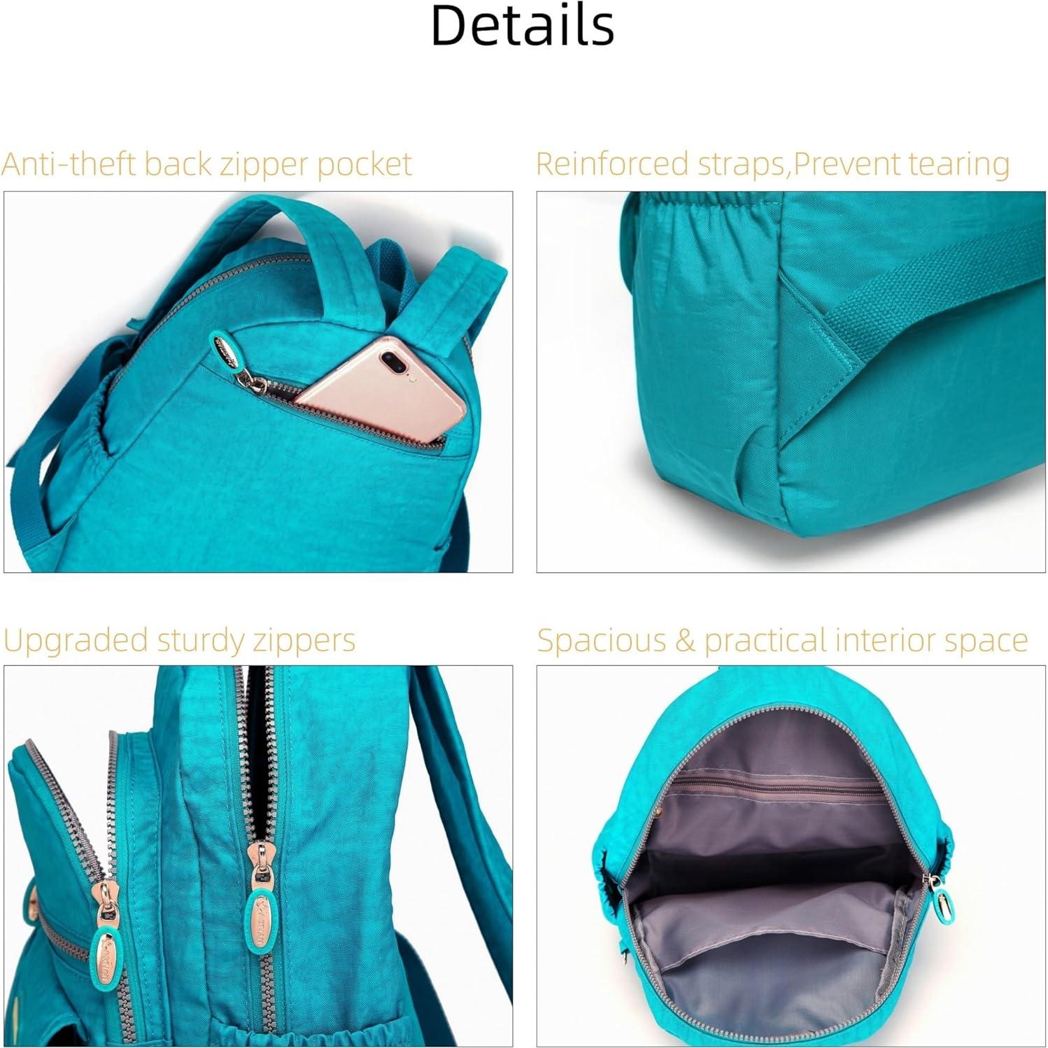 Mochila Mini AOTIAN Nylon Ligera para Mujeres 7L Azul