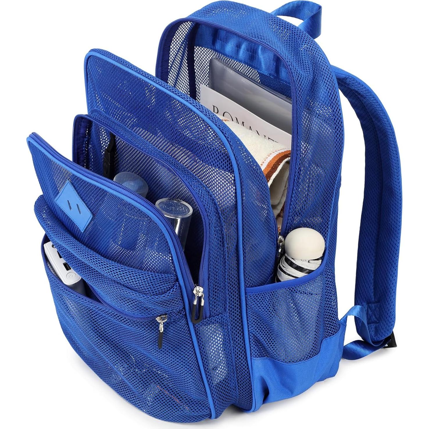 Mochila de Malla Resistente MOONBABY Azul 33x14x44cm