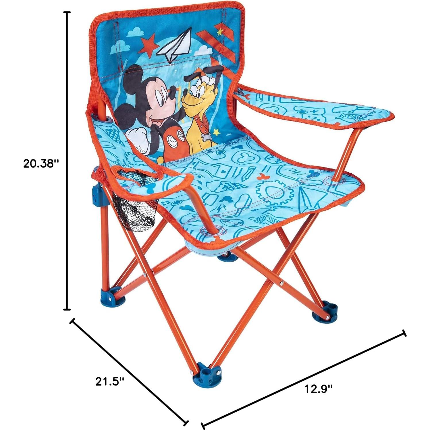 Mickey Mouse Kids Camp Chair Foldable Chair with Carry Bag