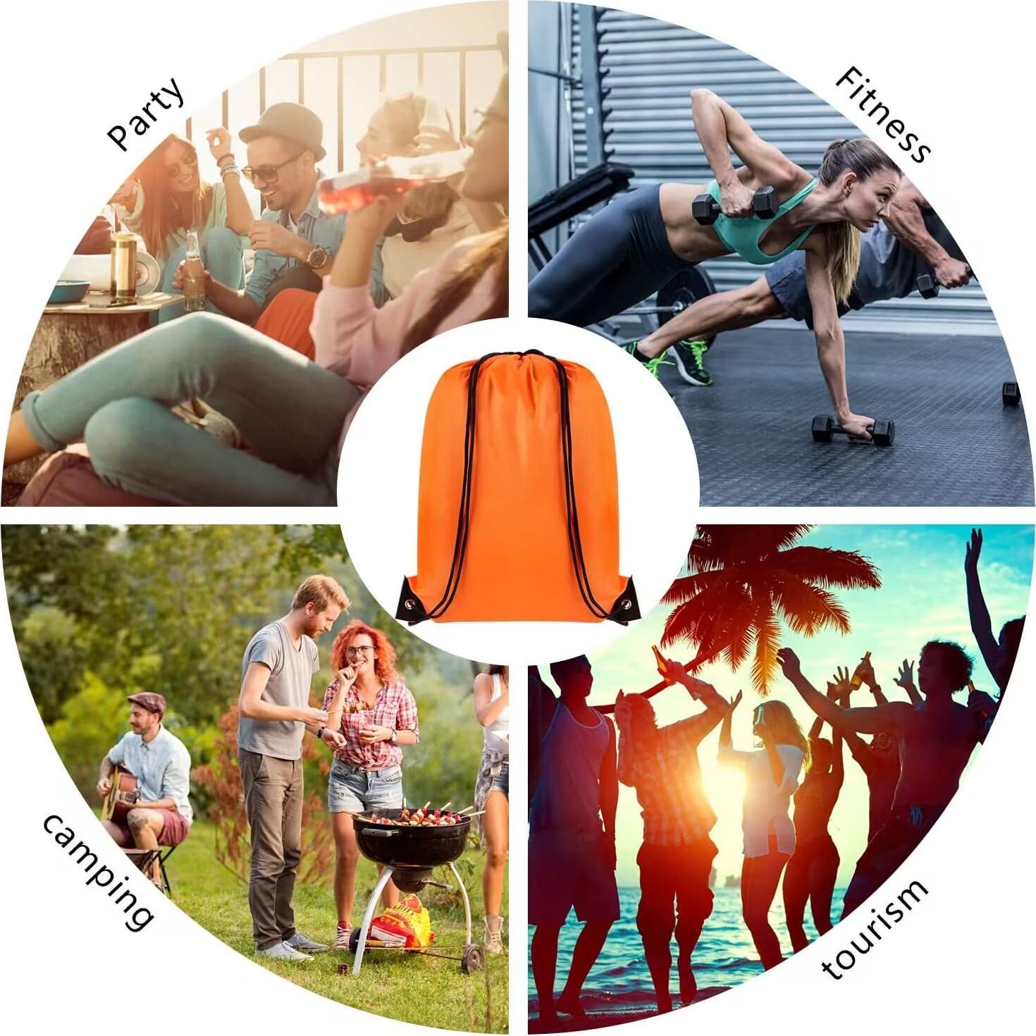 Mochilas con Cuerda GoodtoU 40 Unidades Nylon Impermeable