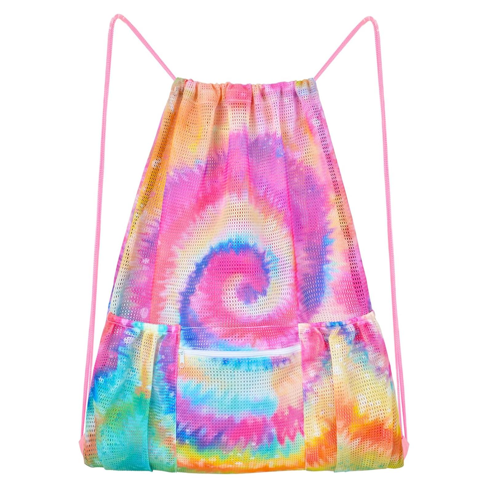 Mochila de Malla Fiodrimy con Cuerda y Bolsillo 38x50cm