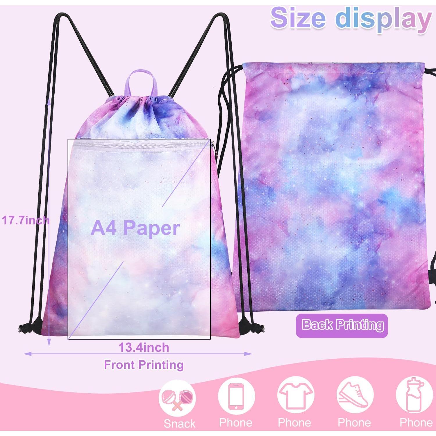 Mochila con cordón Luchike para niñas Cielo Estrellado 8L