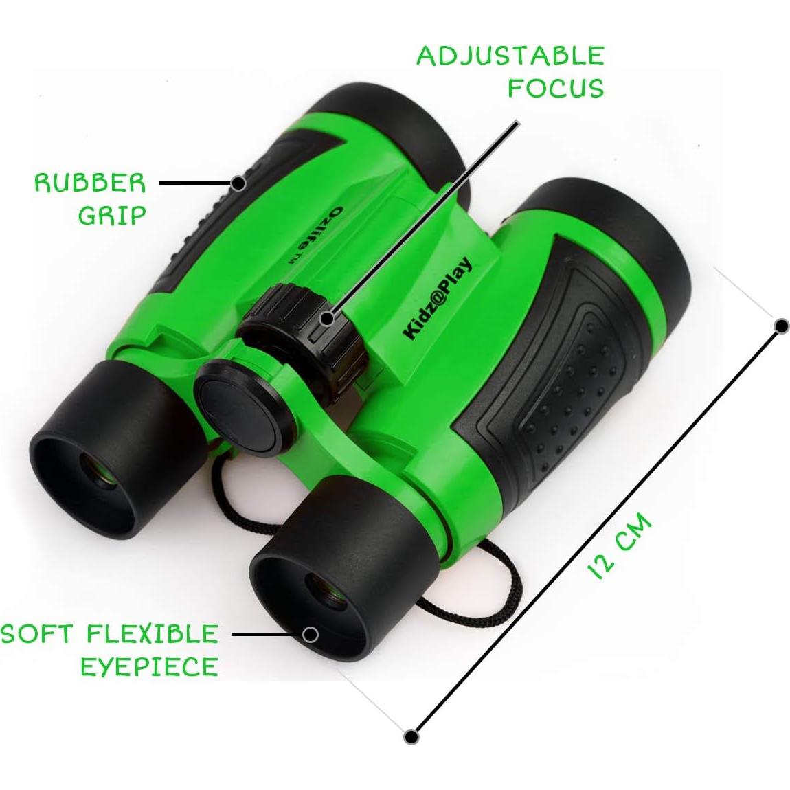 Kit de Exploración al Aire Libre Adventure Kidz - Binoculares, Linterna, Brújula, Lupa, Mochila