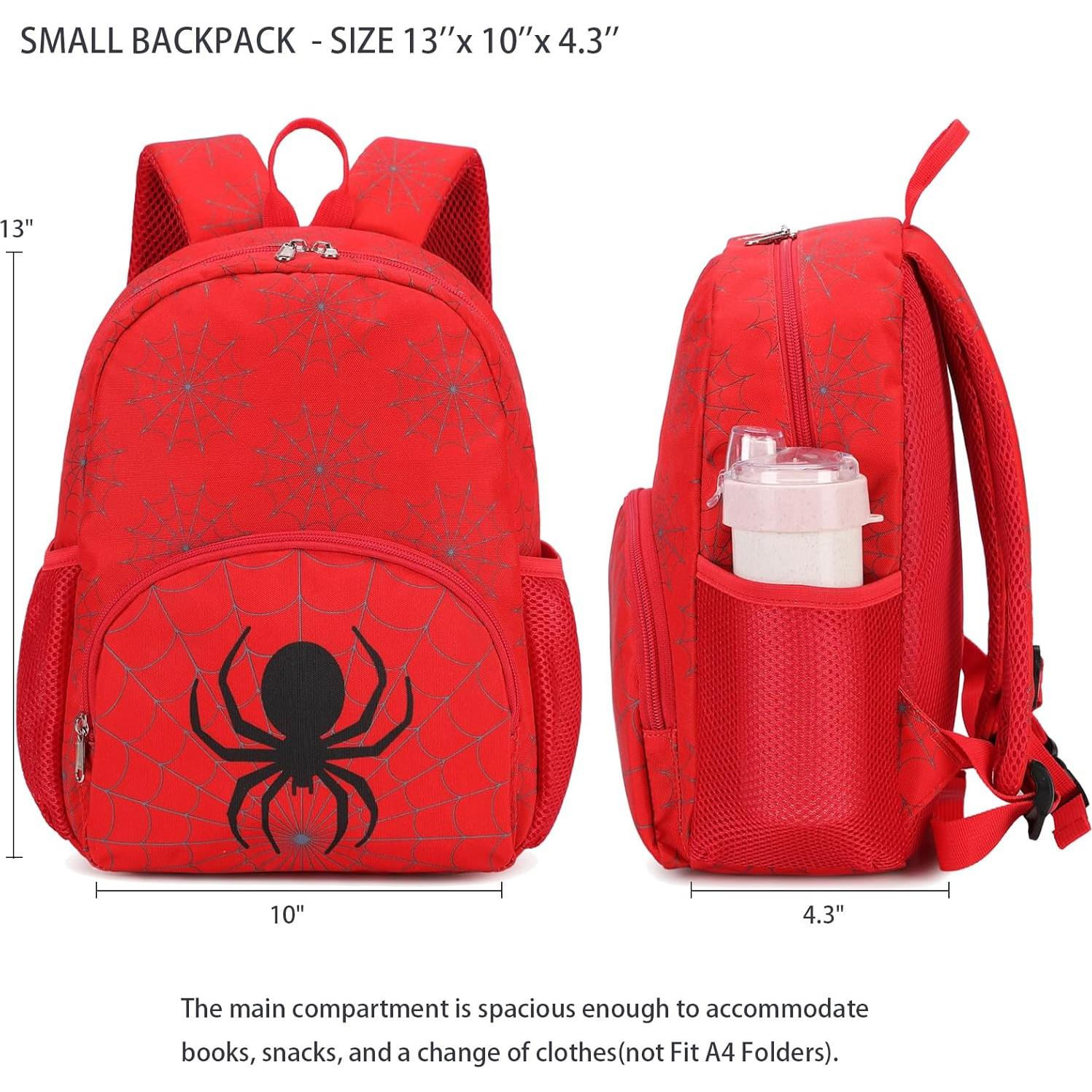 Mochila Octsky para Niños Pequeños Rojo Araña 33x25.4x10.9cm