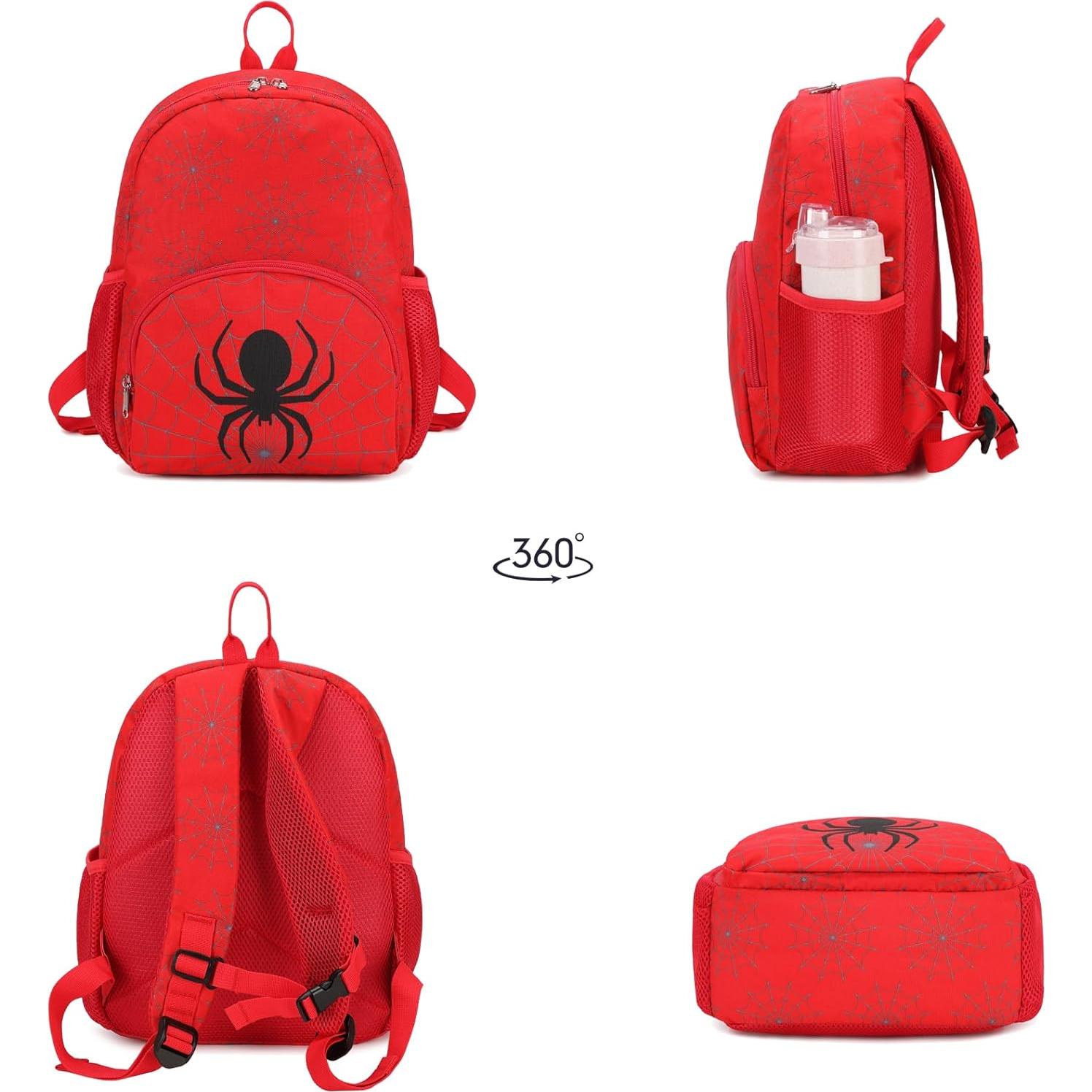 Mochila Octsky para Niños Pequeños Rojo Araña 33x25.4x10.9cm