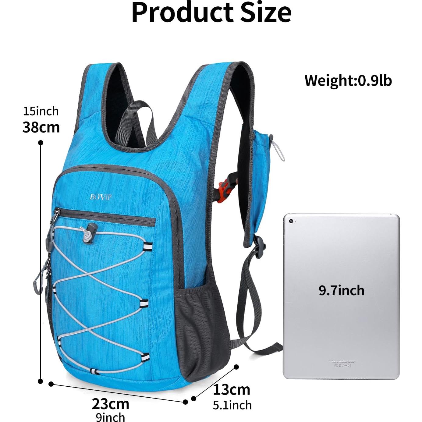 Mochila de Senderismo Plegable 20L Azul Ligera y Duradera