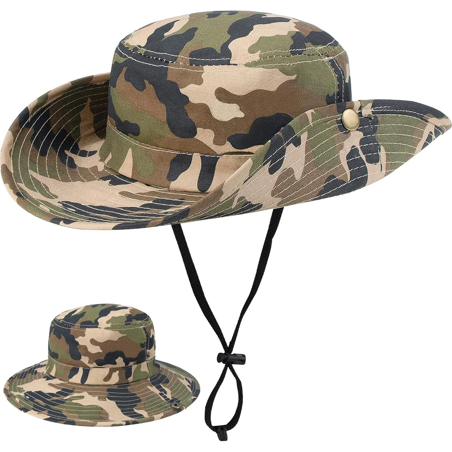 Sombrero de Cubo Camuflaje Niños 7-14 Años Protección Solar