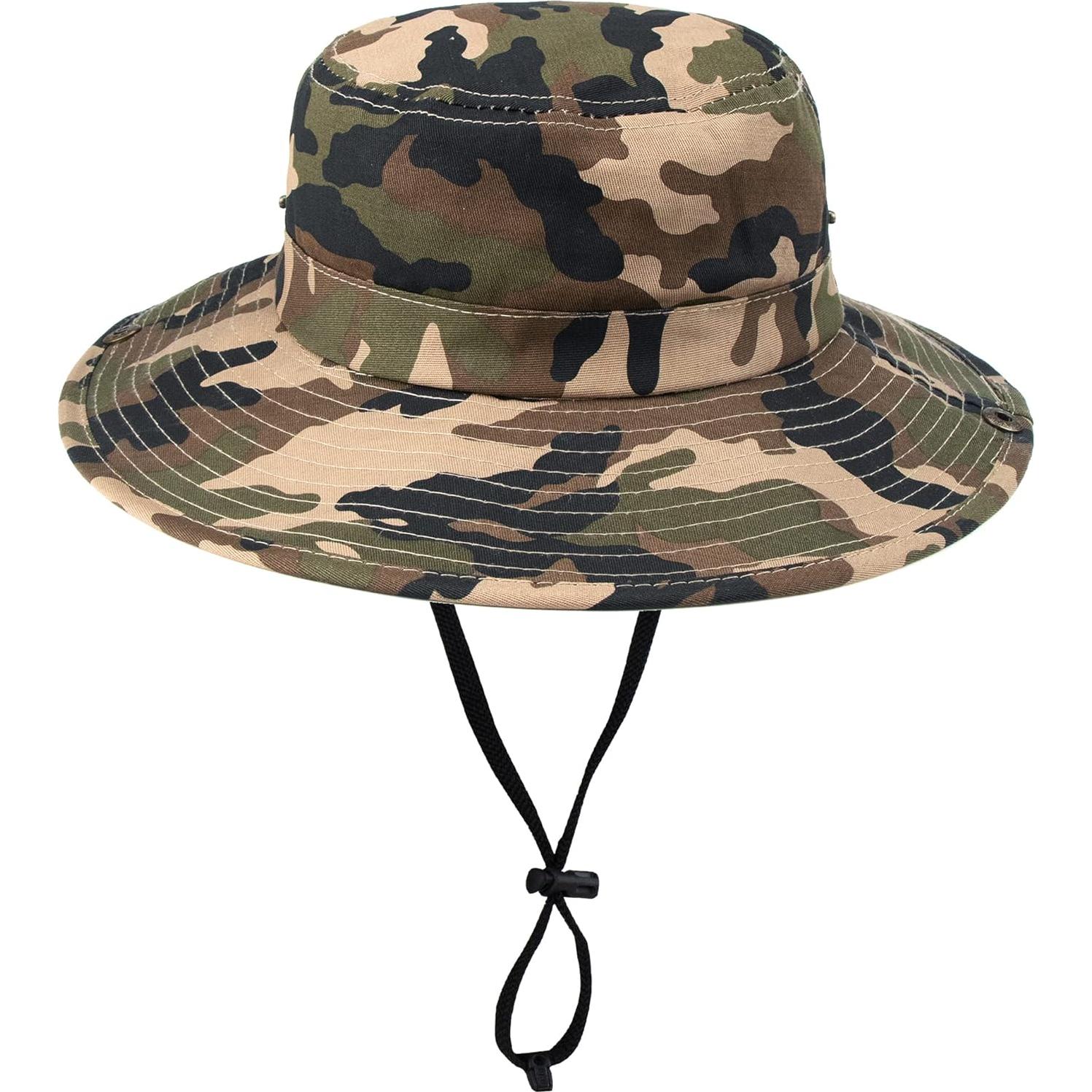 Sombrero de Cubo Camuflaje Niños 7-14 Años Protección Solar