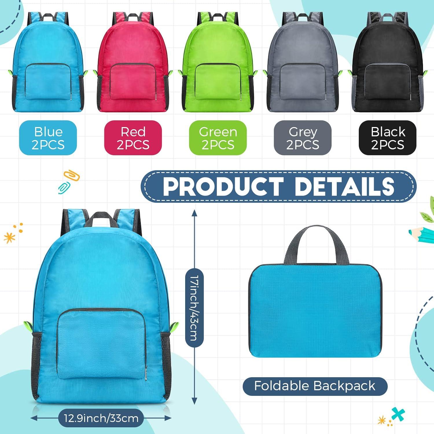 Mochilas Ligeras Jexine 10 Pcs 41.91 cm Multicolor para Adultos