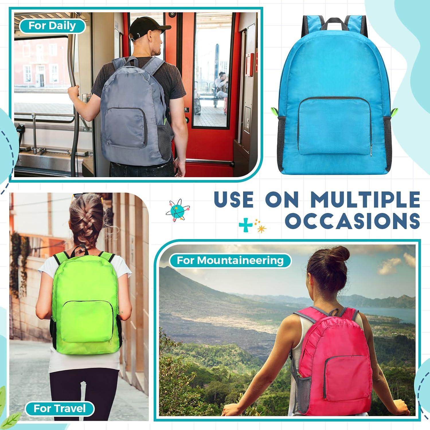 Mochilas Ligeras Jexine 10 Pcs 41.91 cm Multicolor para Adultos