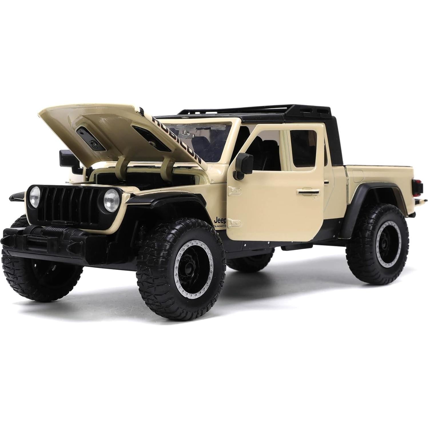 Juguete Jada Toys Jeep Gladiator 1:24 Beige Detalles Realistas