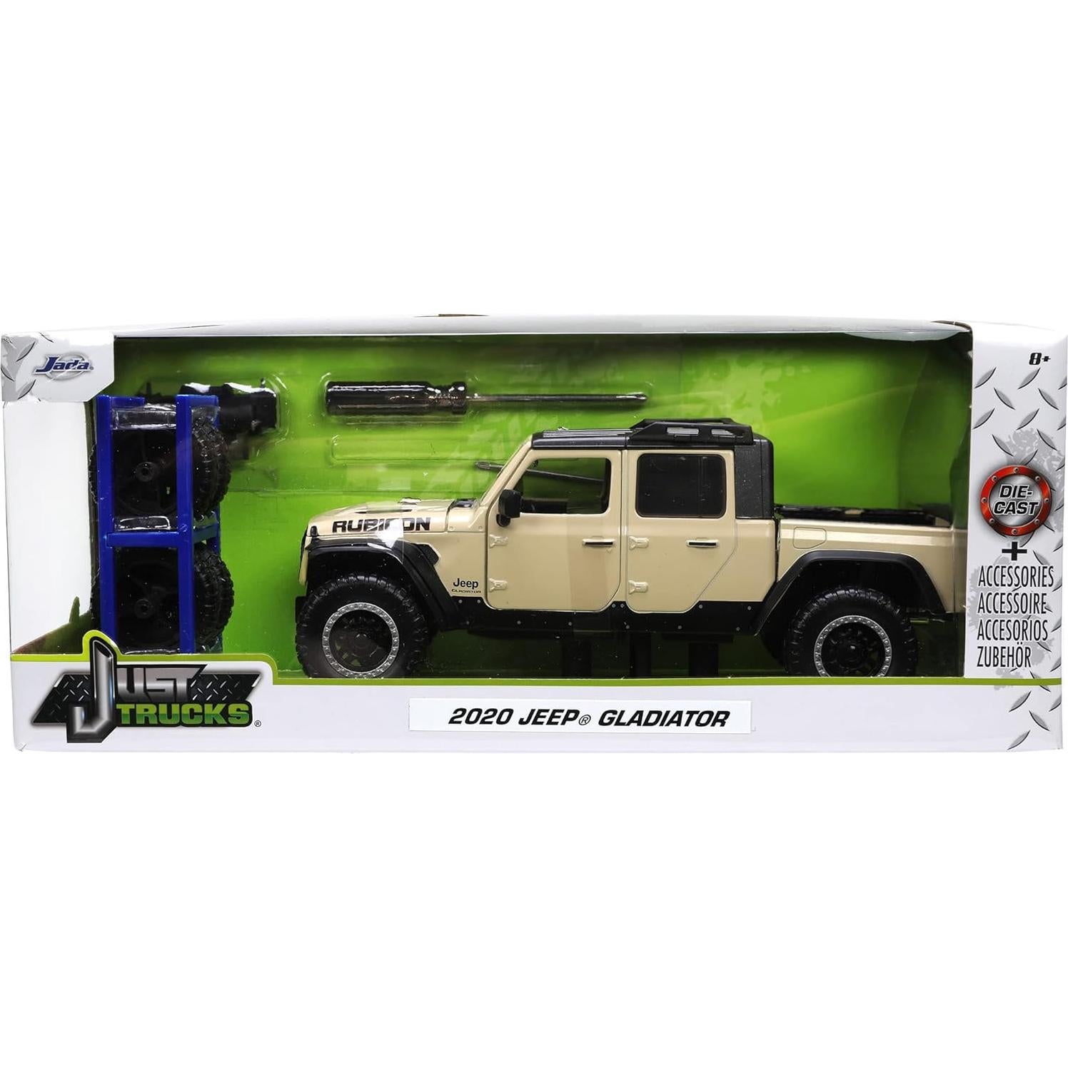 Juguete Jada Toys Jeep Gladiator 1:24 Beige Detalles Realistas