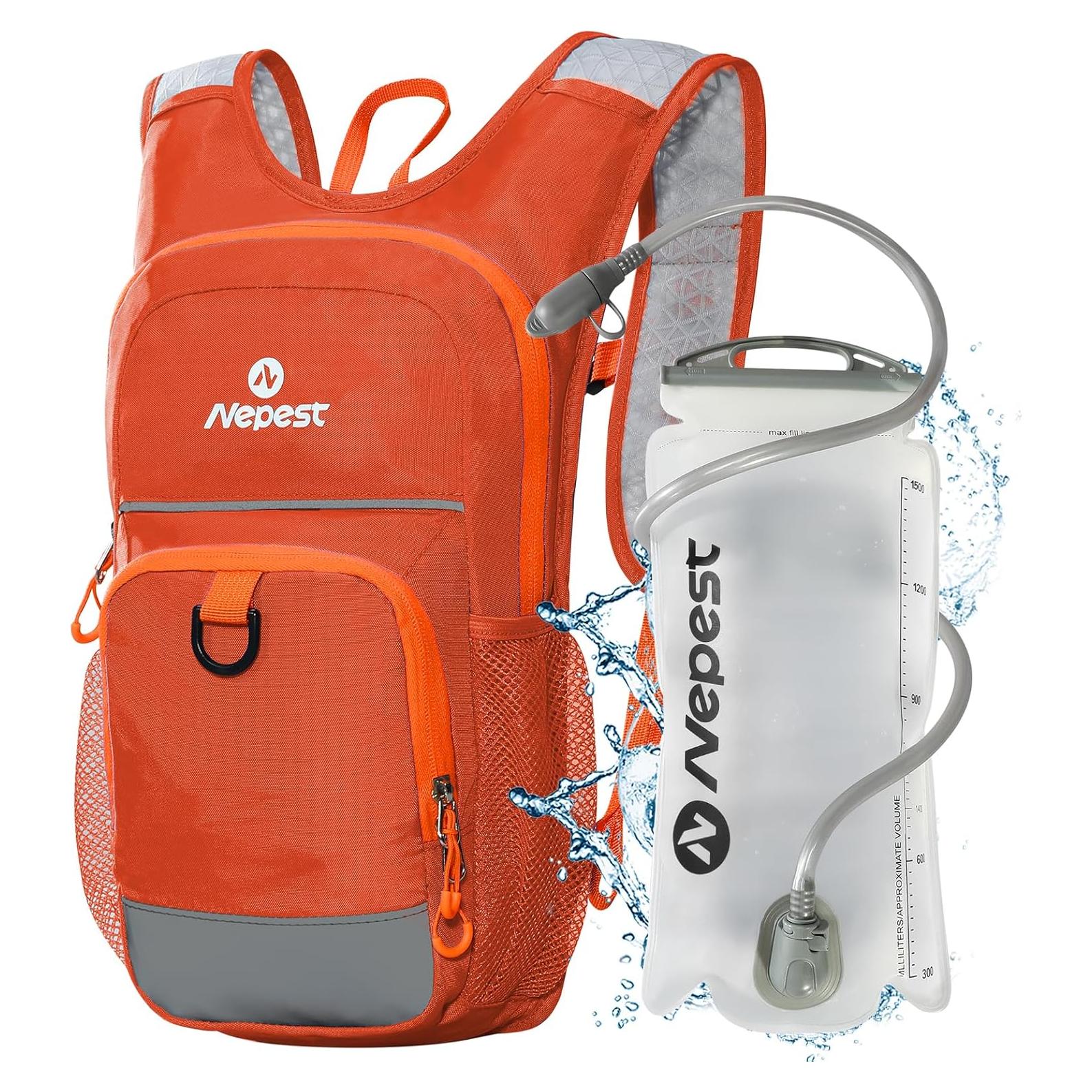 Mochila de Hidratación Mini Nepest 1.5L para Niños Naranja