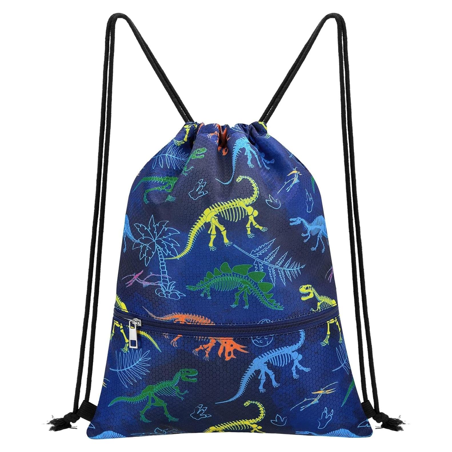 Mochila con cordón WAWSAM Dinosaurio Colorido 33.8x45cm