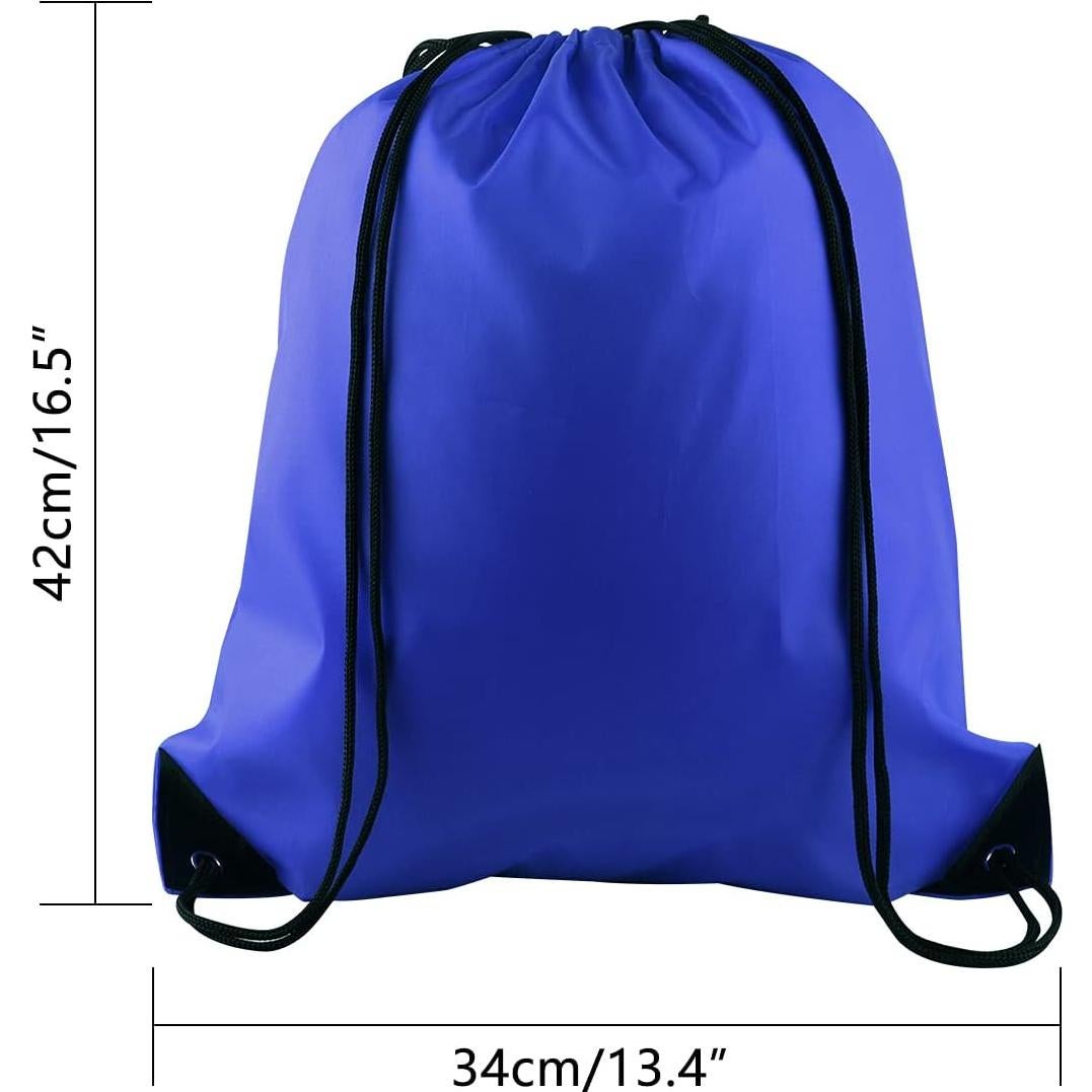 Bolsas de Cuerda PLULON 25 Pcs Azul para Gimnasio y Viajes