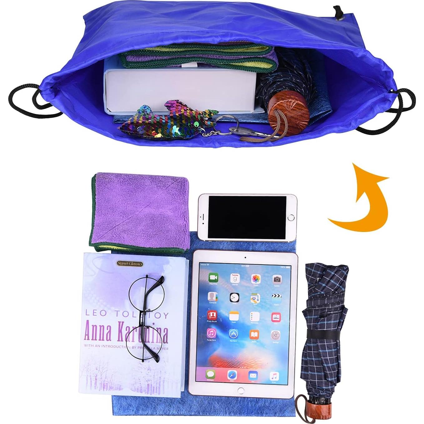 Bolsas de Cuerda PLULON 25 Pcs Azul para Gimnasio y Viajes