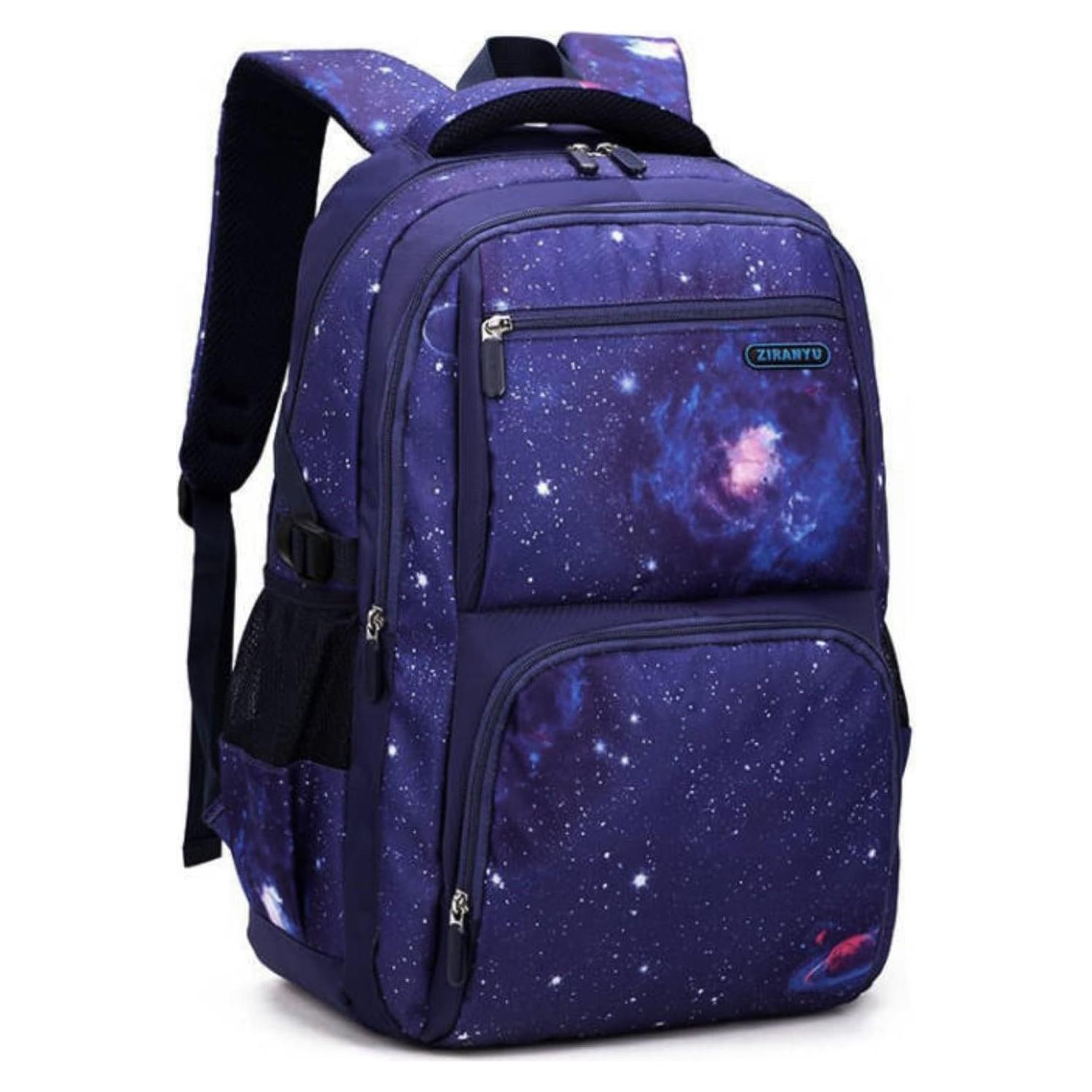 Mochila Escolar MITOWERMI 3 en 1 con Caja de Almuerzo Galaxia