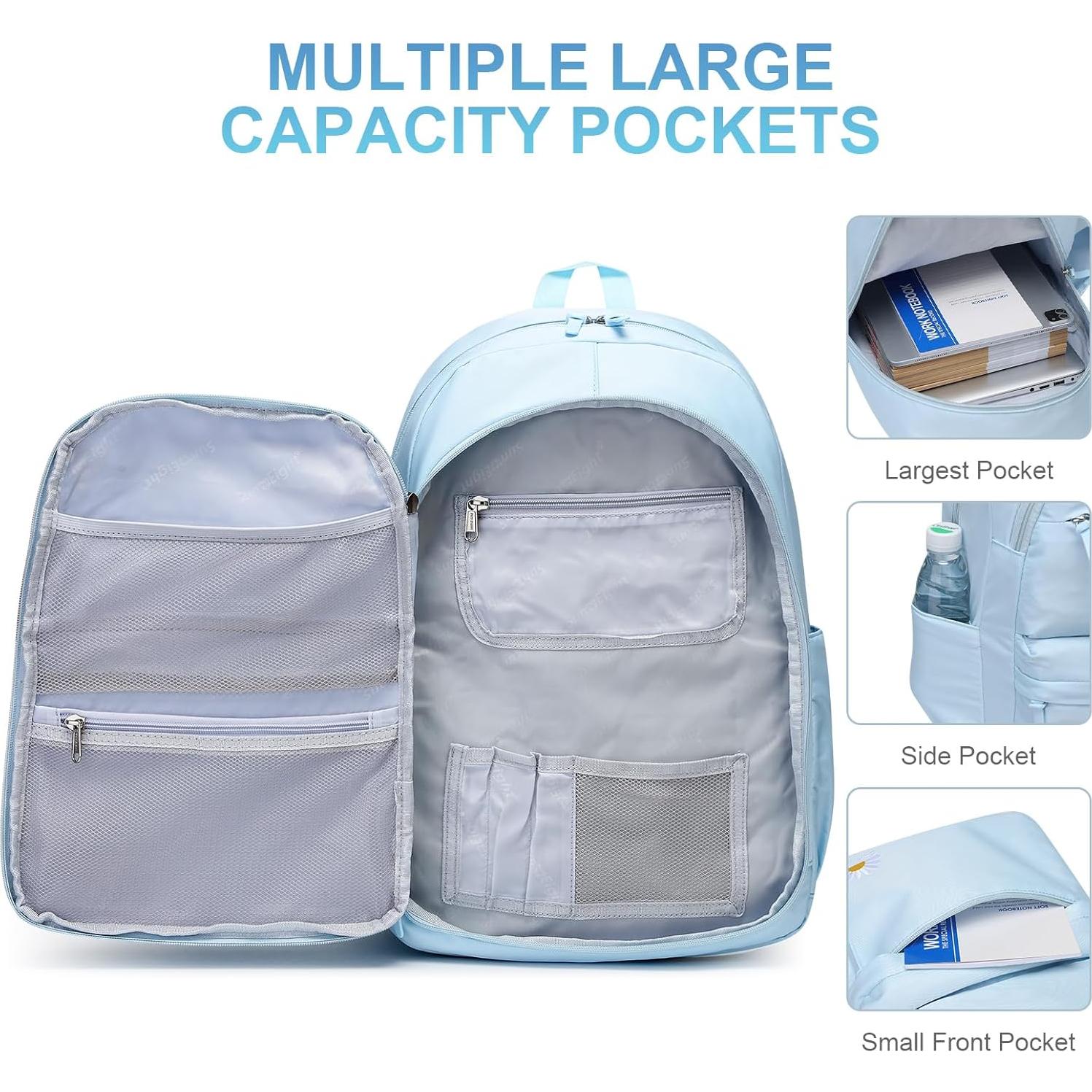 Mochila Escolar Impermeable CaranY 38L para Niños 6-18 Años