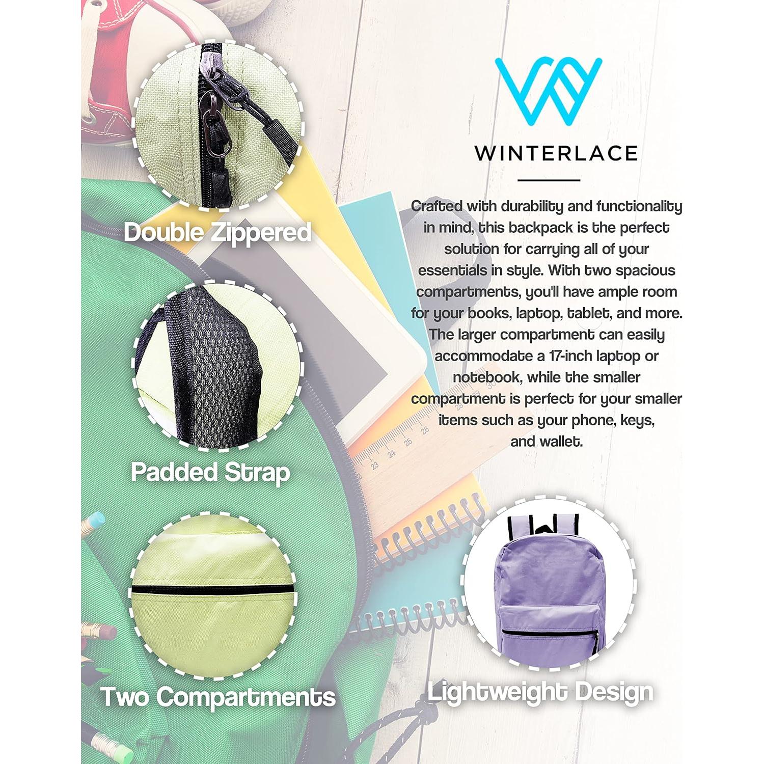 Mochila Winterlace 12 Pack 43 cm Ligera para Viajes y Gimnasio