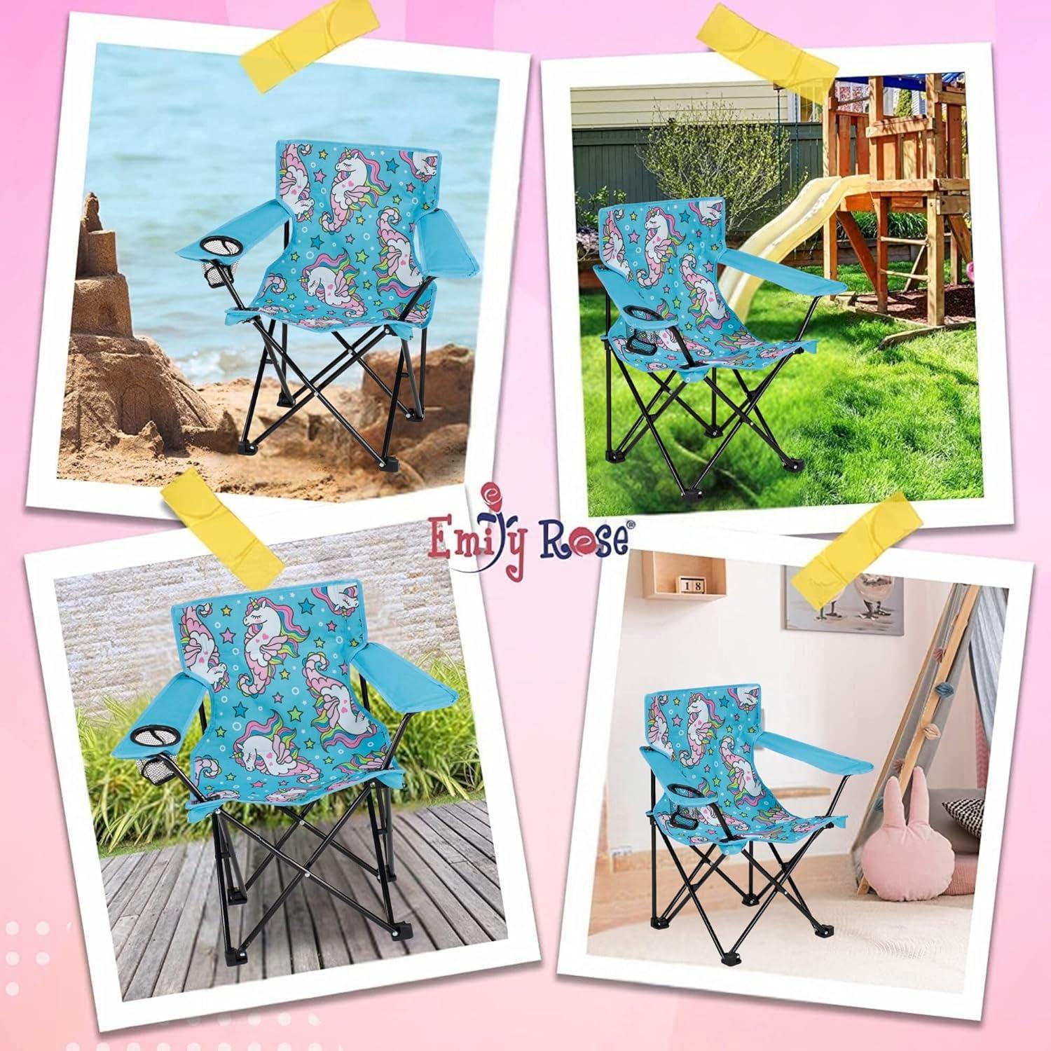 Silla Plegable para Niños Emily Rose Unicornios Marinos