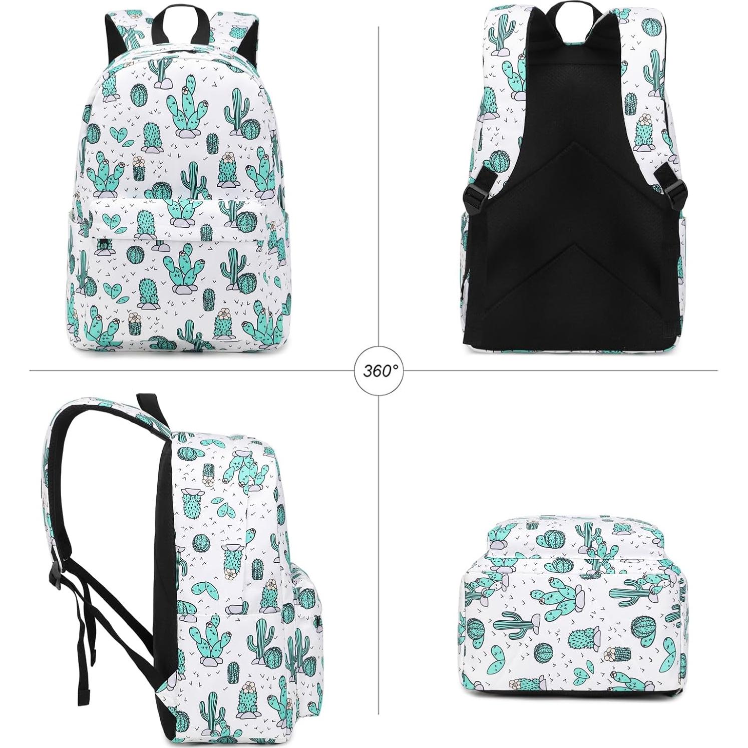 Mochila Escolar 3 en 1 Dezcrab para Niñas con Almuerzo y Estuche