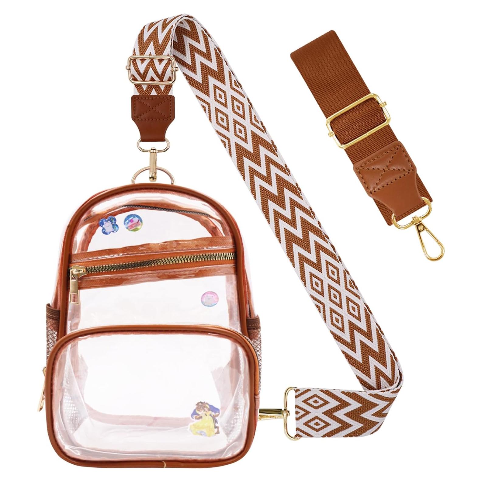 Bolsa Transparente MOVOYEE Aprobada para Estadio 10x5x3cm