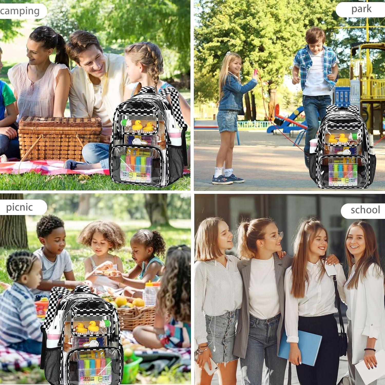 Mochila Transparente Bluboon para Niños 44.9x30.9cm 20L