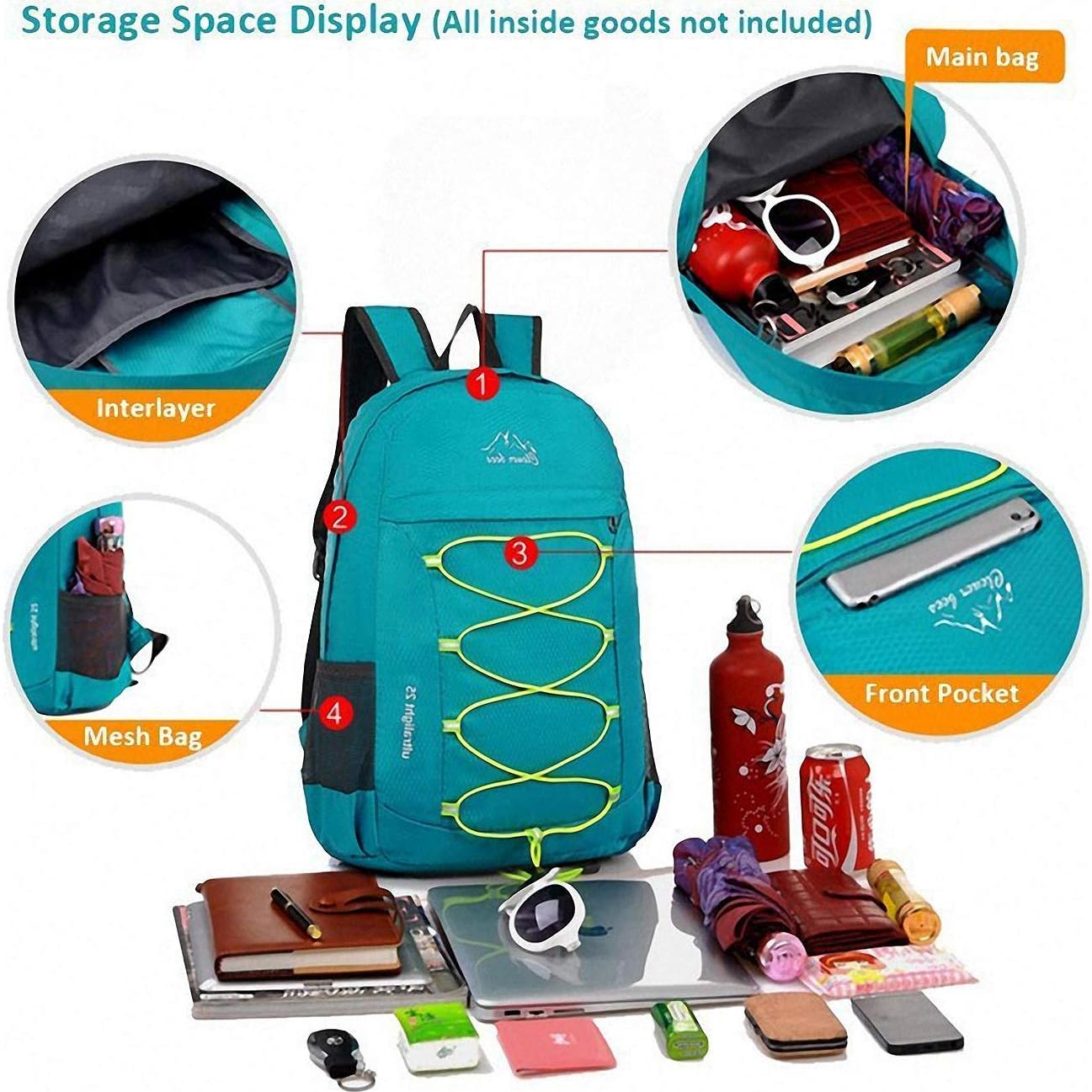 Mochila de Senderismo Compacta CLEVER BEES 25L Resistente al Agua