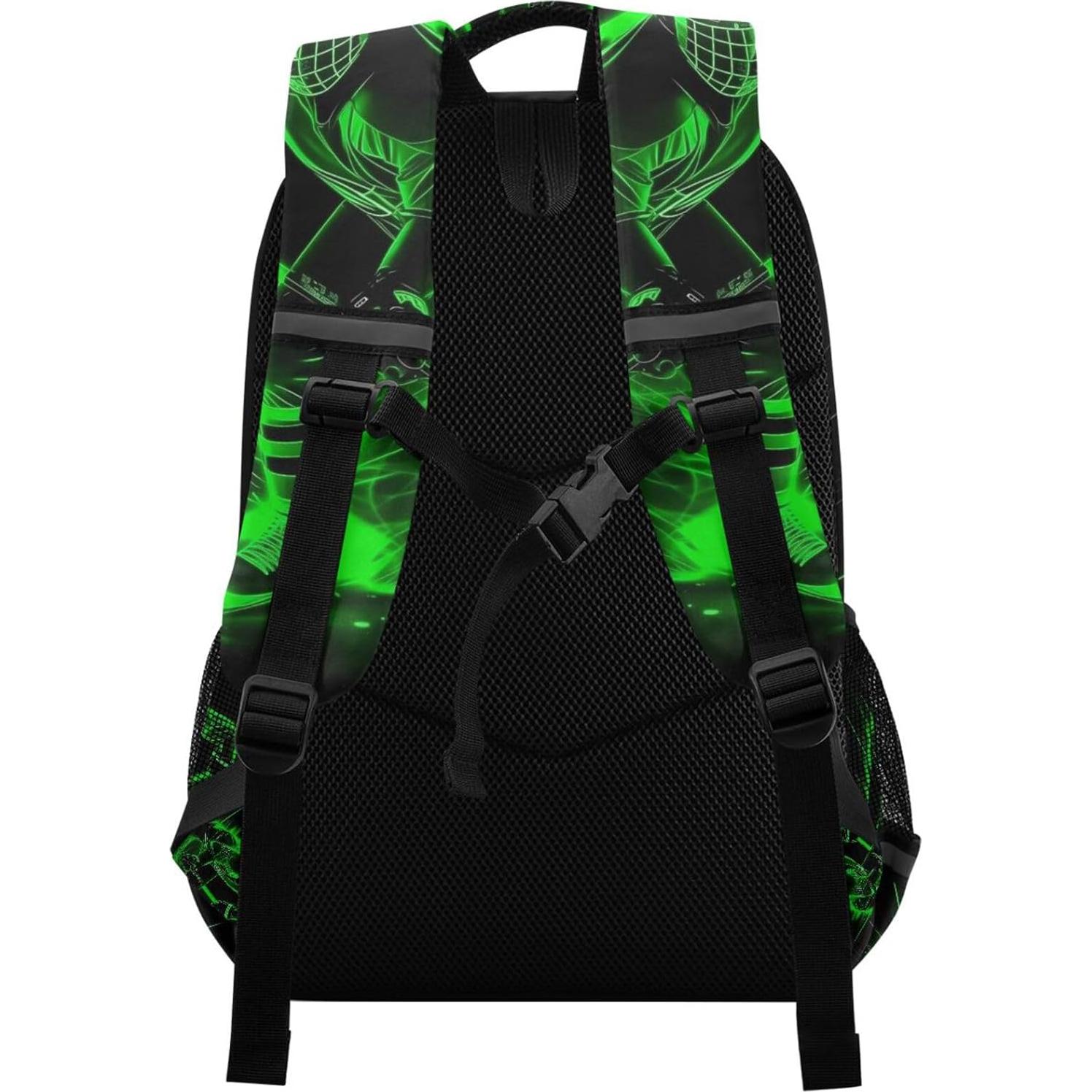 Mochila Escolar Verde para Niños WEVIBOFU 22L Ergonométrica