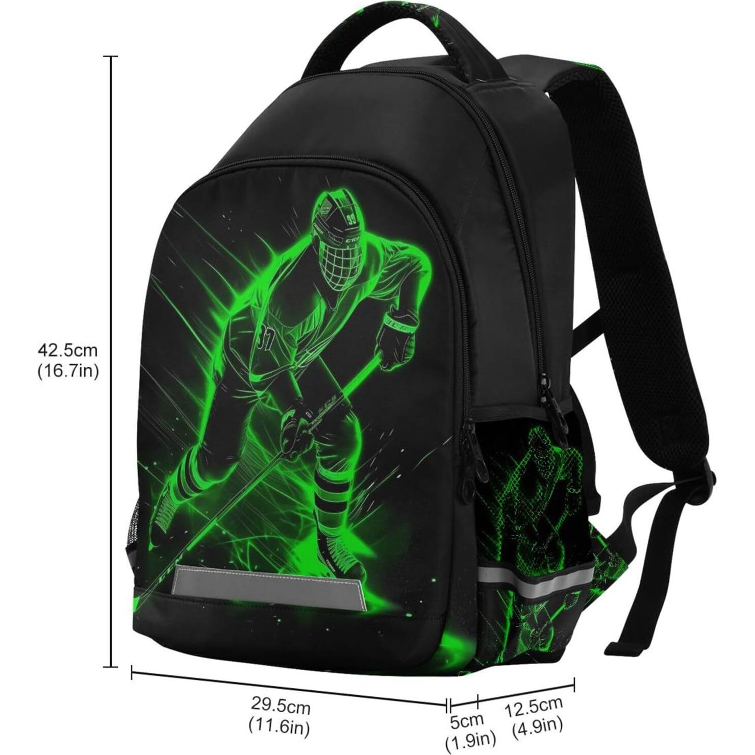 Mochila Escolar Verde para Niños WEVIBOFU 22L Ergonométrica