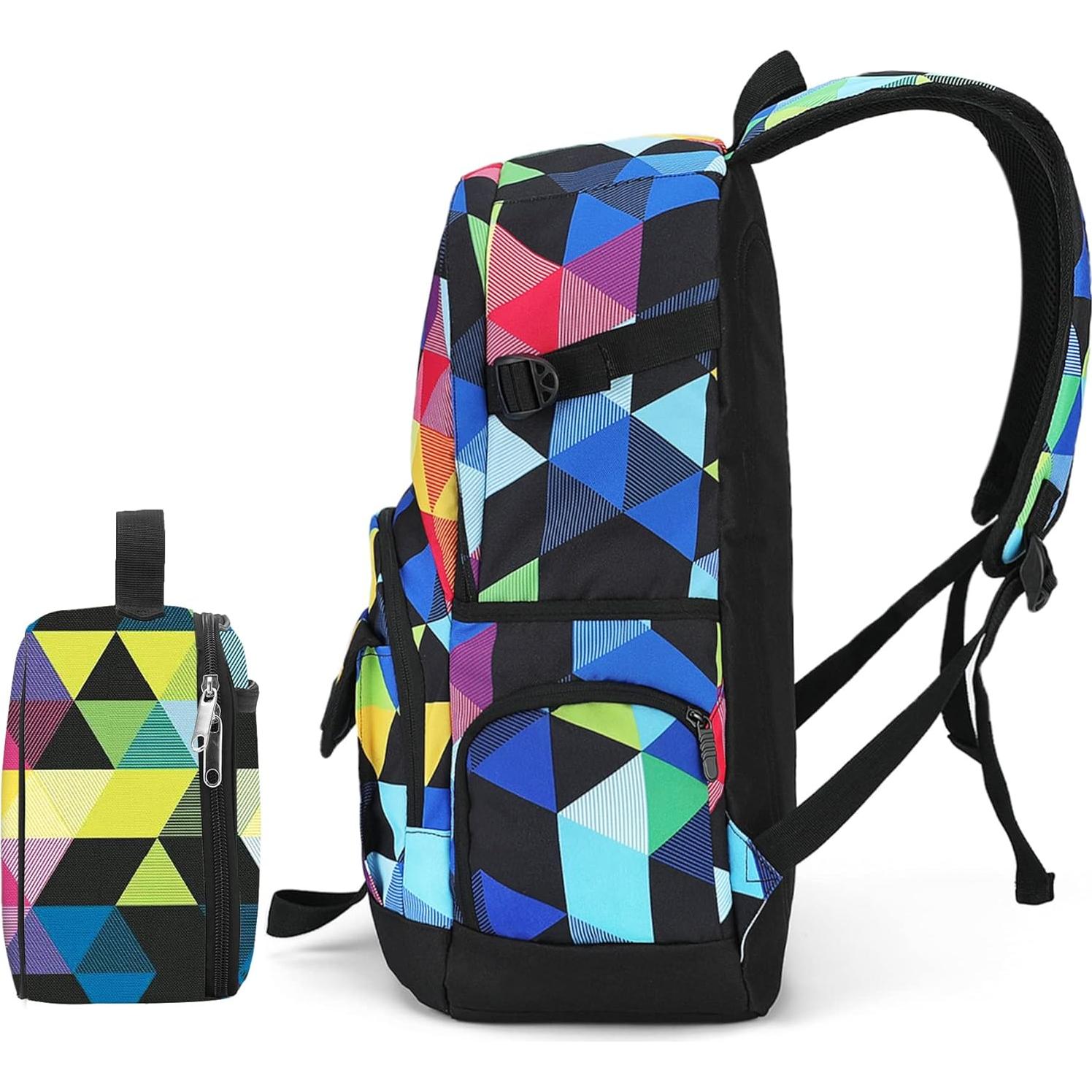 Mochila Escolar Unisex Ricky-H 25L + Bolsa de Almuerzo